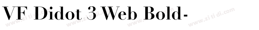 VF Didot 3 Web Bold字体转换
